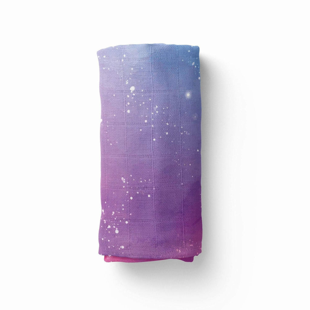 Pink and Blue Galaxy Stretchy Swaddle - Coco + Moss